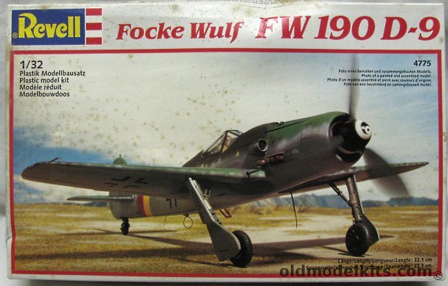 Revell 1/32 Focke-Wulf Fw-190 D-9 Dora - (FW190D9), 4775 plastic model kit